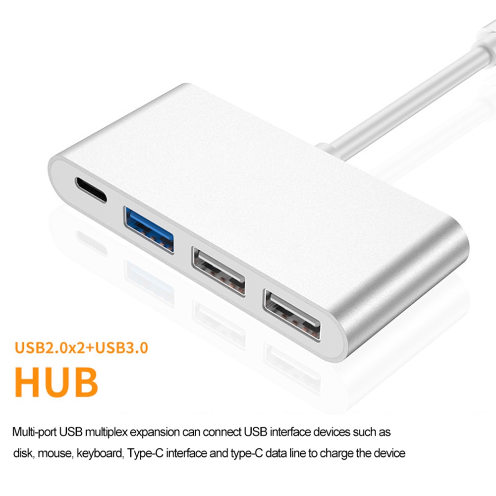 USB C  4 in 1 Type-C to USB 2.0 3.0 ȯ  Dock HUB MacBookpro ø 4 Ʈ   USB ̺